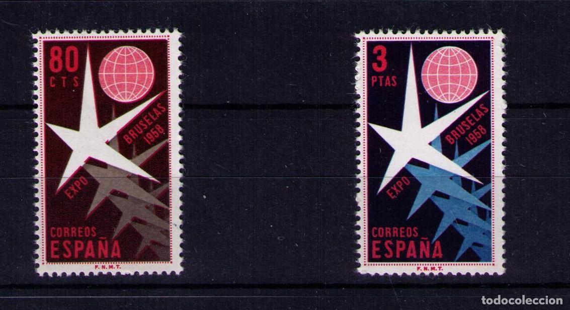 Francobolli: Sellos de Espa&ntilde;a A&ntilde;o 1958 Expo Bruselas Sellos nuevos* * N&ordm; edifil 1220/21