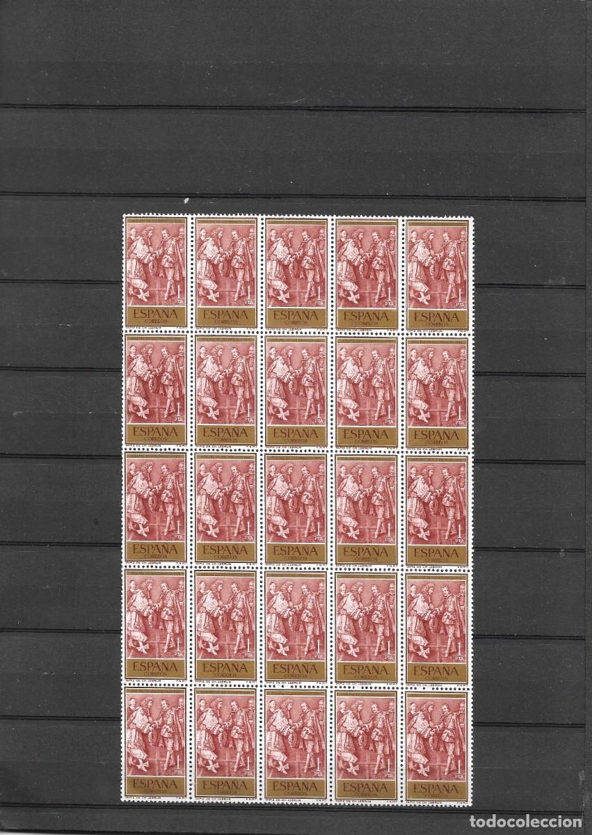 Stamps: Sellos de Espa&ntilde;a A&ntilde;o 1959 Paz de los Pirineos Bloque de 20 sellos nuevos** n&ordm; Edifil 1249