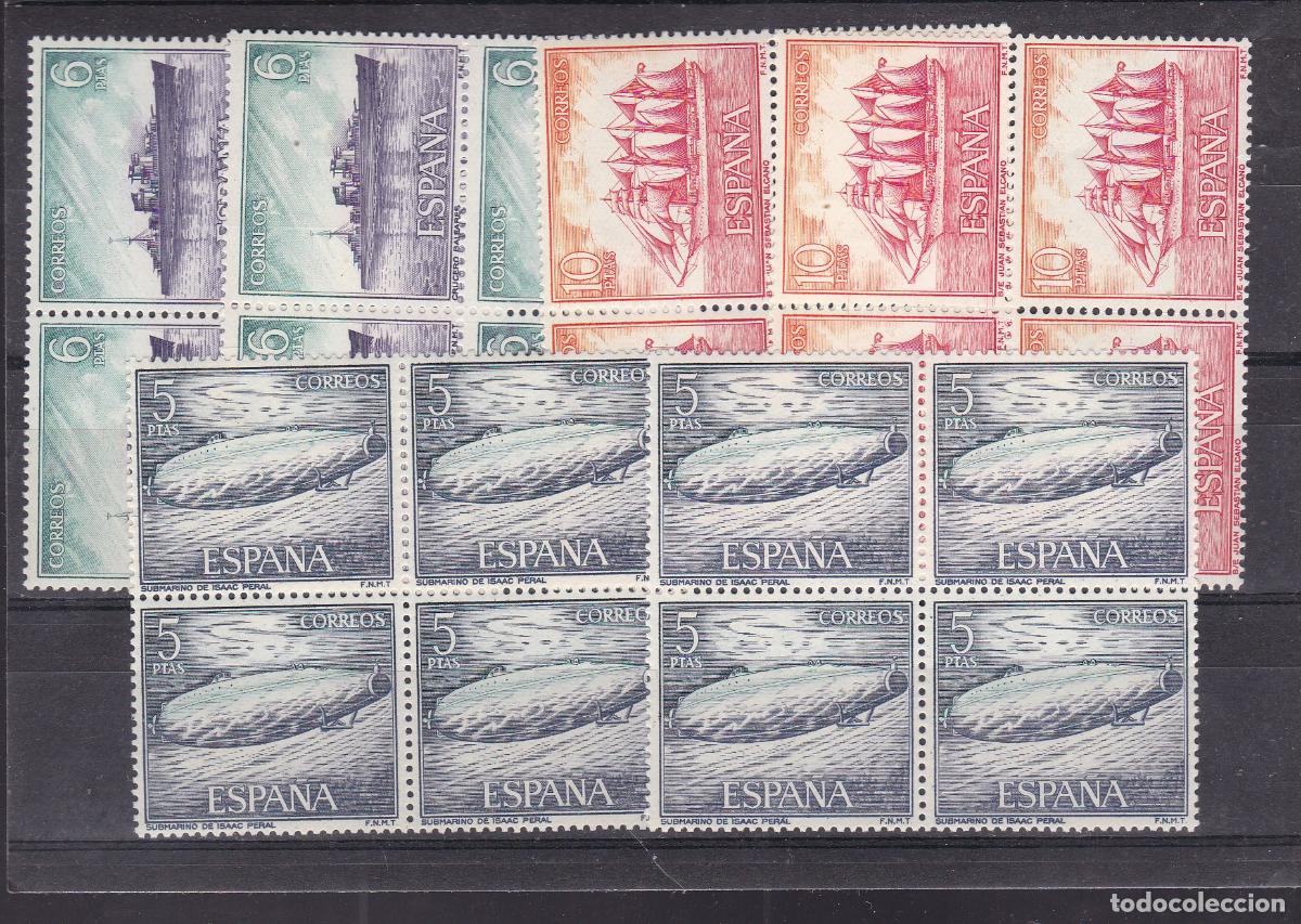 Sellos: FC-15- MARINA ESPA&Ntilde;OLA Edifil 1599/612 x 8 Series Nuevas ** Sin Fijasellos . LUJO