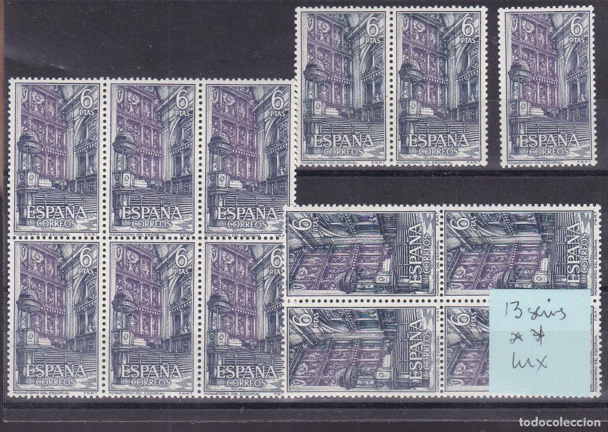 Sellos: FC-91-MONASTERIO ESCORIAL Edifil 1382/87 x 13 Series Nuevas ** Sin Fijasellos . LUJO