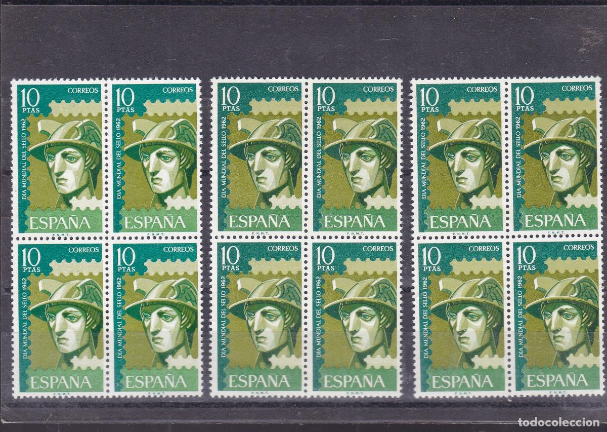 Sellos: FC-102- DIA DEL SELLO Edifil 1431/33 x 12 Series Nuevas ** Sin Fijasellos . LUJO