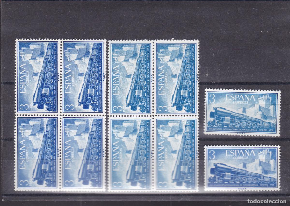 Sellos: FC-158- FERROCARRILES Edifil 1232/37 x 10 Series Nuevas ** Sin Fijasellos . LUJO