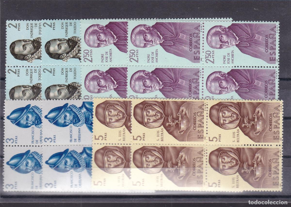 Sellos: FC-164-FORJADORES Edifil 1678/85 x 8 SERIES ** Sin Fijasellos . LUJO