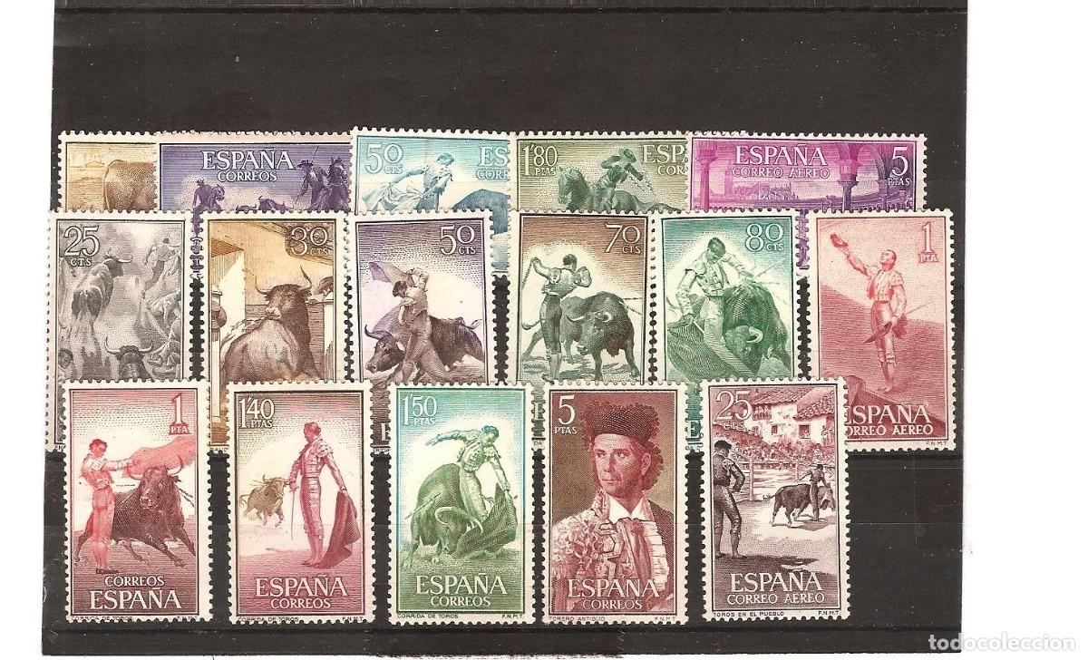 Stamps: Sellos de Espa&ntilde;a A&ntilde;o 1960 Tauromaquia Sellos nuevos** N&ordm; Edifil 1254/69