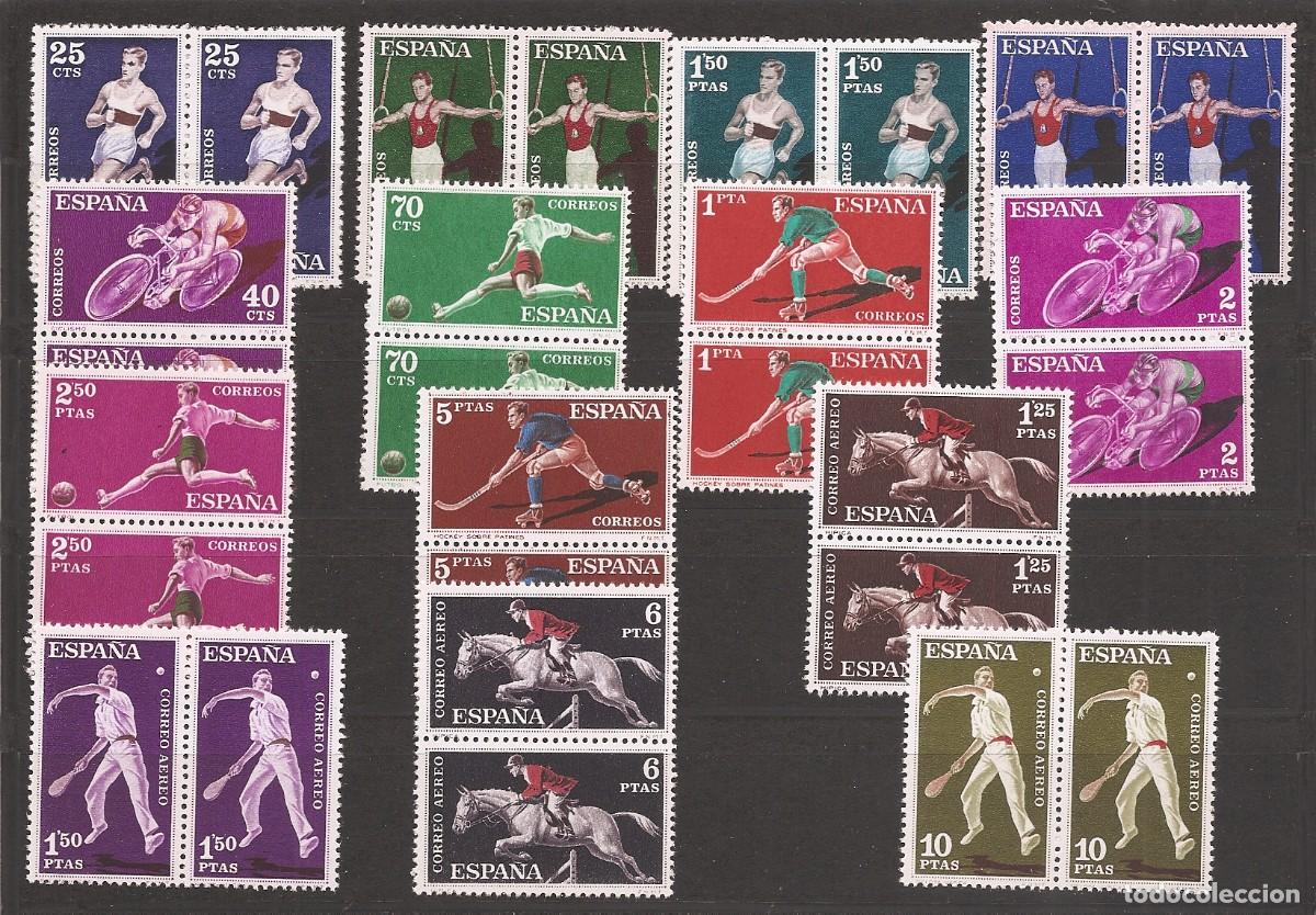 Francobolli: Sellos de Espa&ntilde;a A&ntilde;o 1960 Deportes Sellos nuevos** en pareja N&ordm; Edifil 1306/15