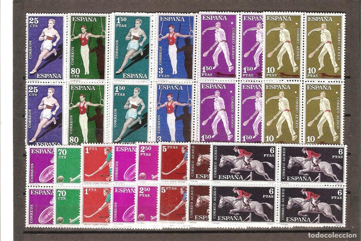 Francobolli: Sellos de Espa&ntilde;a A&ntilde;o 1960 Deportes Sellos nuevos** en bloque de 4 N&ordm; Edifil 1306/15
