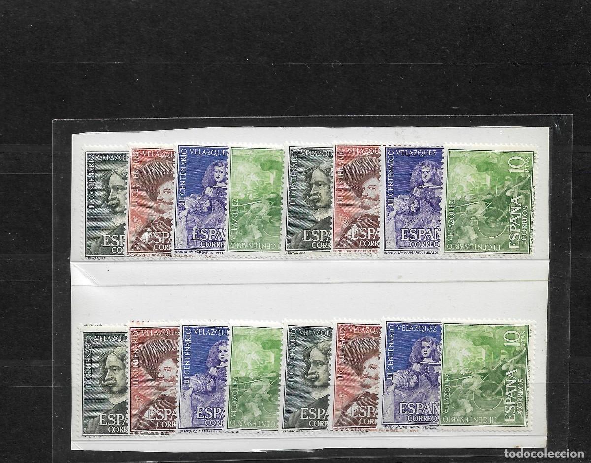 Timbres: Sellos de Espa&ntilde;a A&ntilde;o 1961 Centenario Muerte de Vel&aacute;zquez , 4 series nuevas** N&ordm; Edifil 1340/43