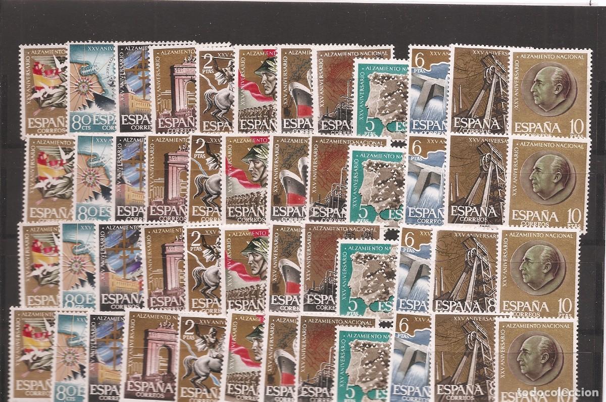 Briefmarken: Sellos de Espa&ntilde;a A&ntilde;o 1961 XXV Aniversario Alzamiento Nacional , 4 SERIES nuevAs** N&ordm; Edifil 1353/64