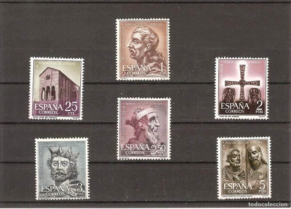 Stamps: Sellos de Espa&ntilde;a A&ntilde;o 1961 Fundaci&oacute;n de Oviedo Sellos nuevos** N&ordm; Edifil 1394/99