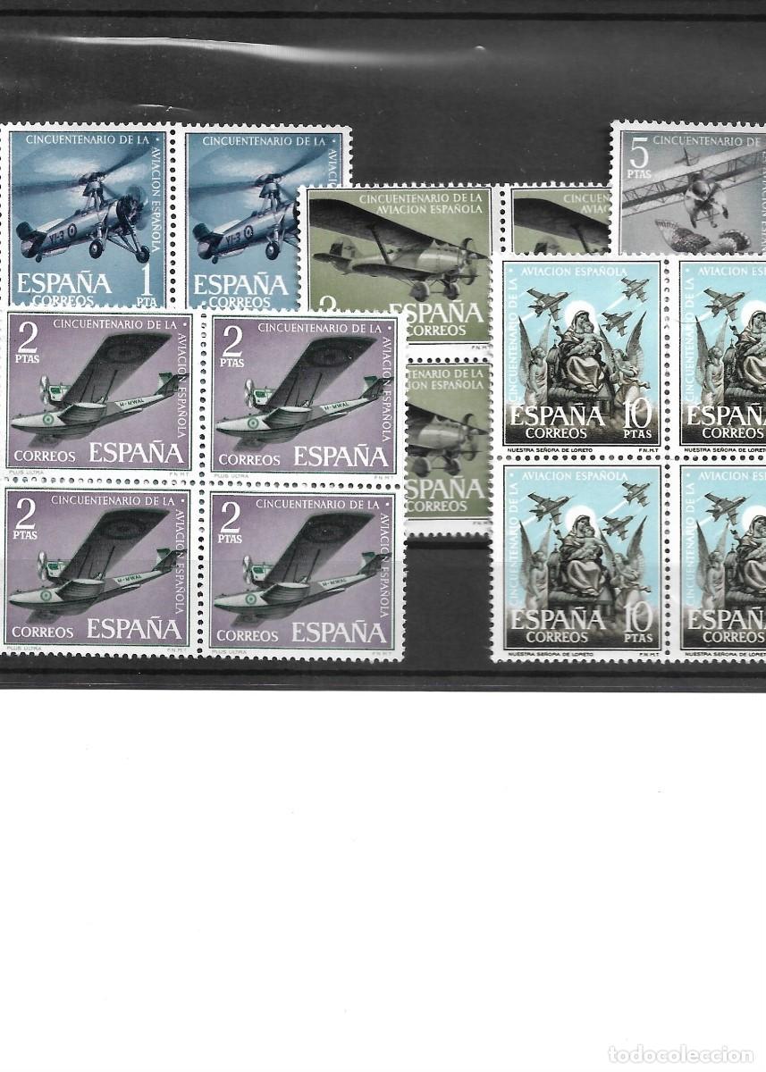 Timbres: Sellos de Espa&ntilde;a A&ntilde;o 1961 L Aniversario Aviaci&oacute;n Espa&ntilde;ola Sellos nuevos** en bloque 4 N&ordm; 1401/05