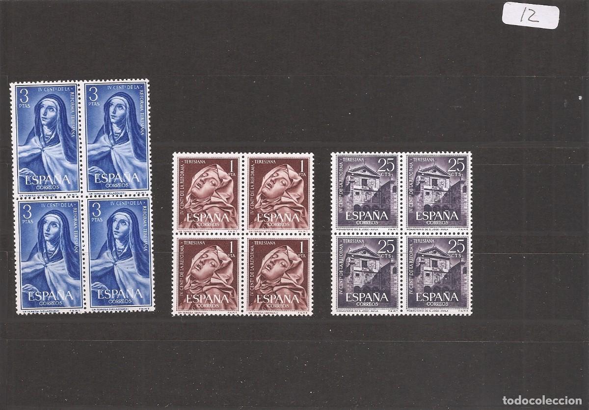 Timbres: Sellos de Espa&ntilde;a A&ntilde;o 1962 Reforma Teresiana Sellos nuevos** en bloque de 4 N&ordm; Edifil 1428/30