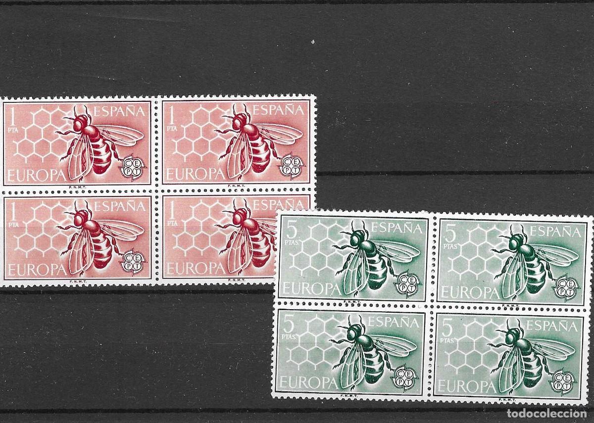 Selos: Sellos de Espa&ntilde;a A&ntilde;o 1962 Europa Sellos nuevos** en bloque de 4 N&ordm; Edifil 1448/49