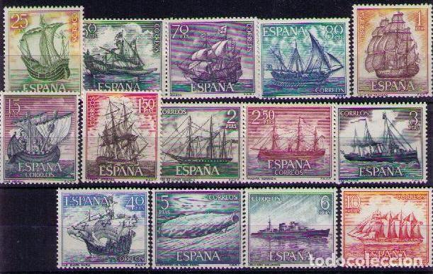 Stamps: Sellos de Espa&ntilde;a A&ntilde;o 1964 Marina Espa&ntilde;ola Sellos nuevos** N&ordm; Edifil 1599/12