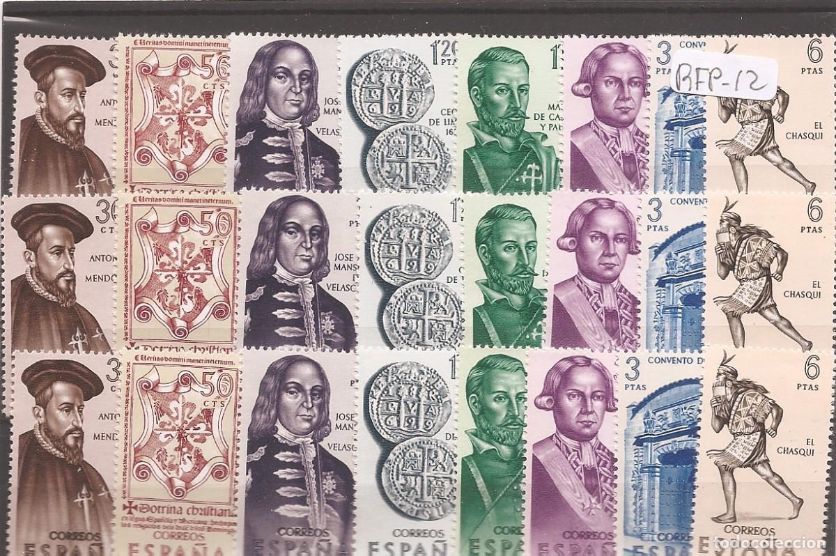 Stamps: Sellos de Espa&ntilde;a A&ntilde;o 1966 Forjadores de Am&eacute;rica 3 Series nuevas** N&ordm; Edifil 1750/57