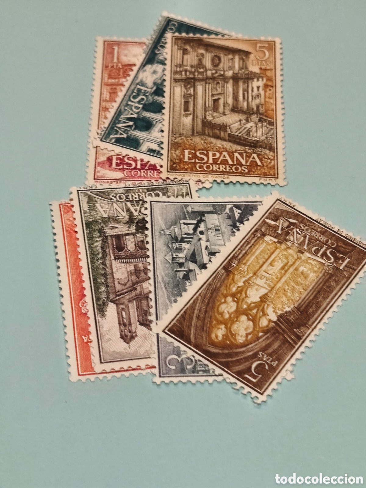 Stamps: 2 series completas monasterios nuevas con su goma** impecables ver im&aacute;genes ocasi&oacute;n