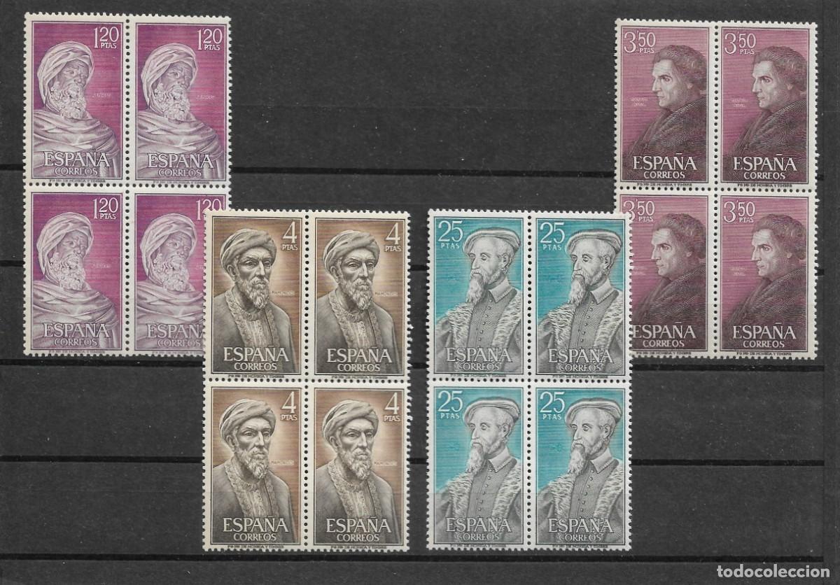 Timbres: Sellos de Espa&ntilde;a A&ntilde;o 1967 Personajes Sellos nuevos** en bloque de 4 N&ordm; Edifil 1791/94