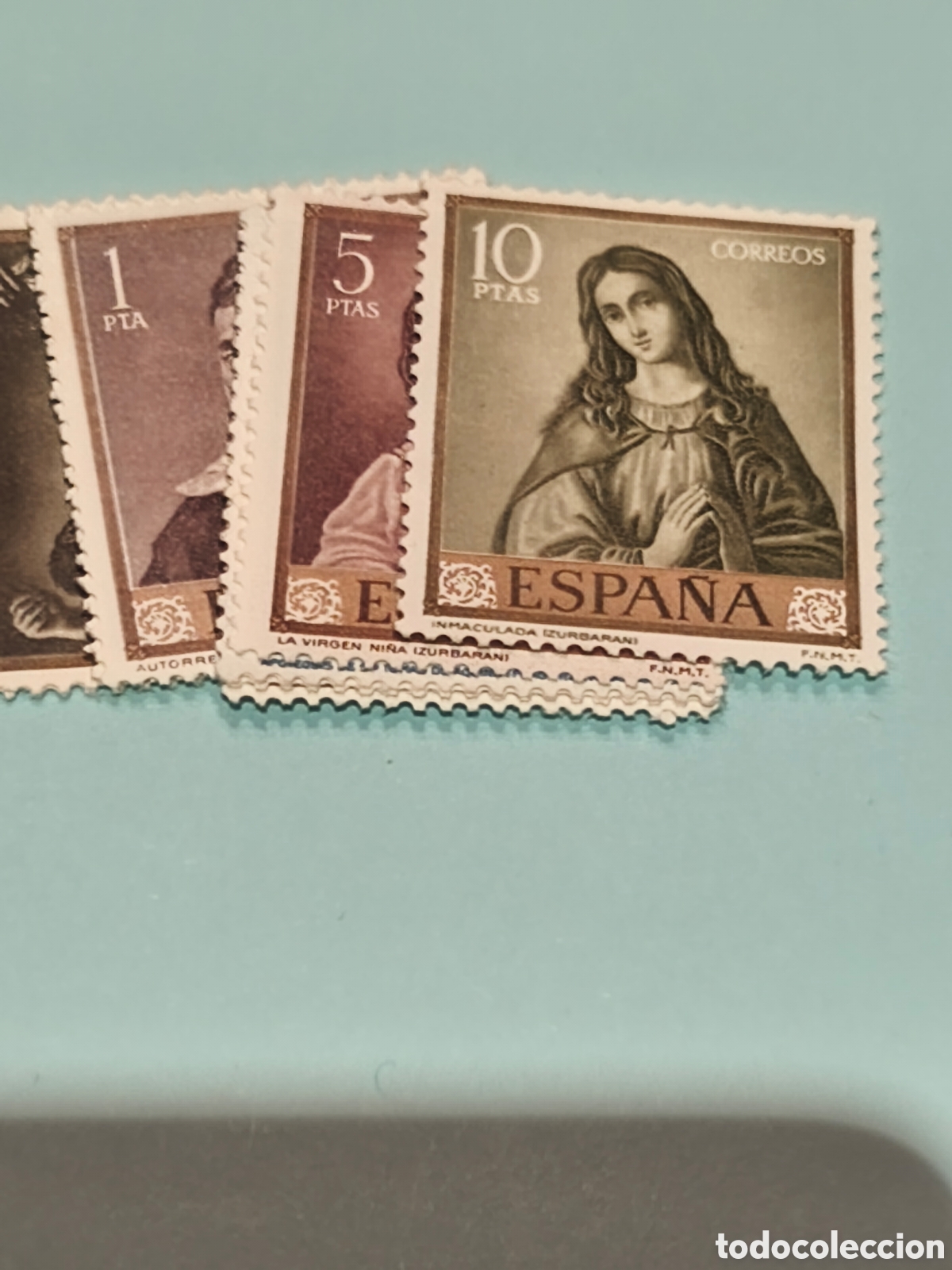 Sellos: Serie completa de Espa&ntilde;a Zurbar&aacute;n nueva con su goma** impecable ver im&aacute;genes