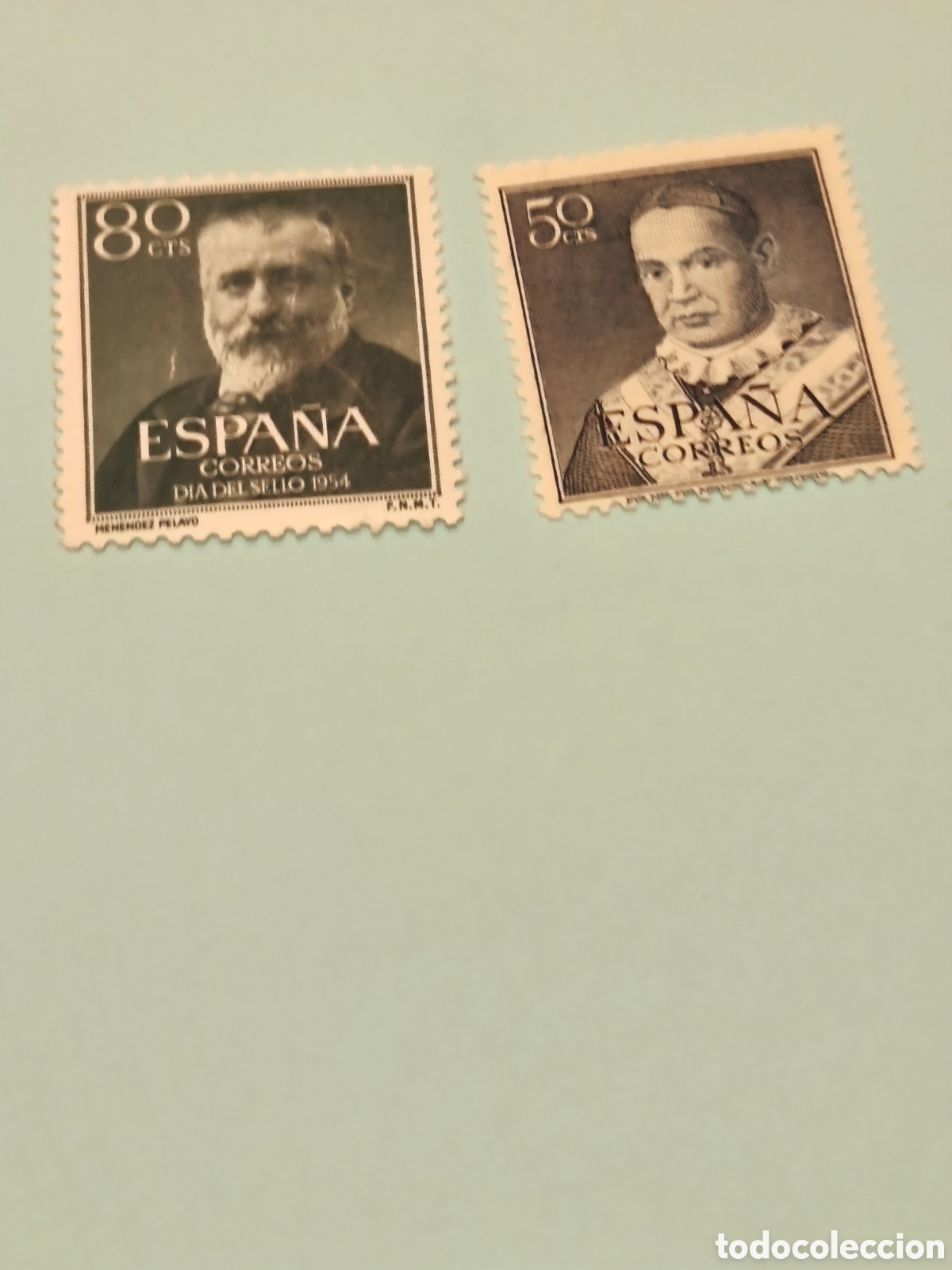 Briefmarken: 2 sellos clave de Espa&ntilde;a nuevos con su goma** impecables ver imagenes