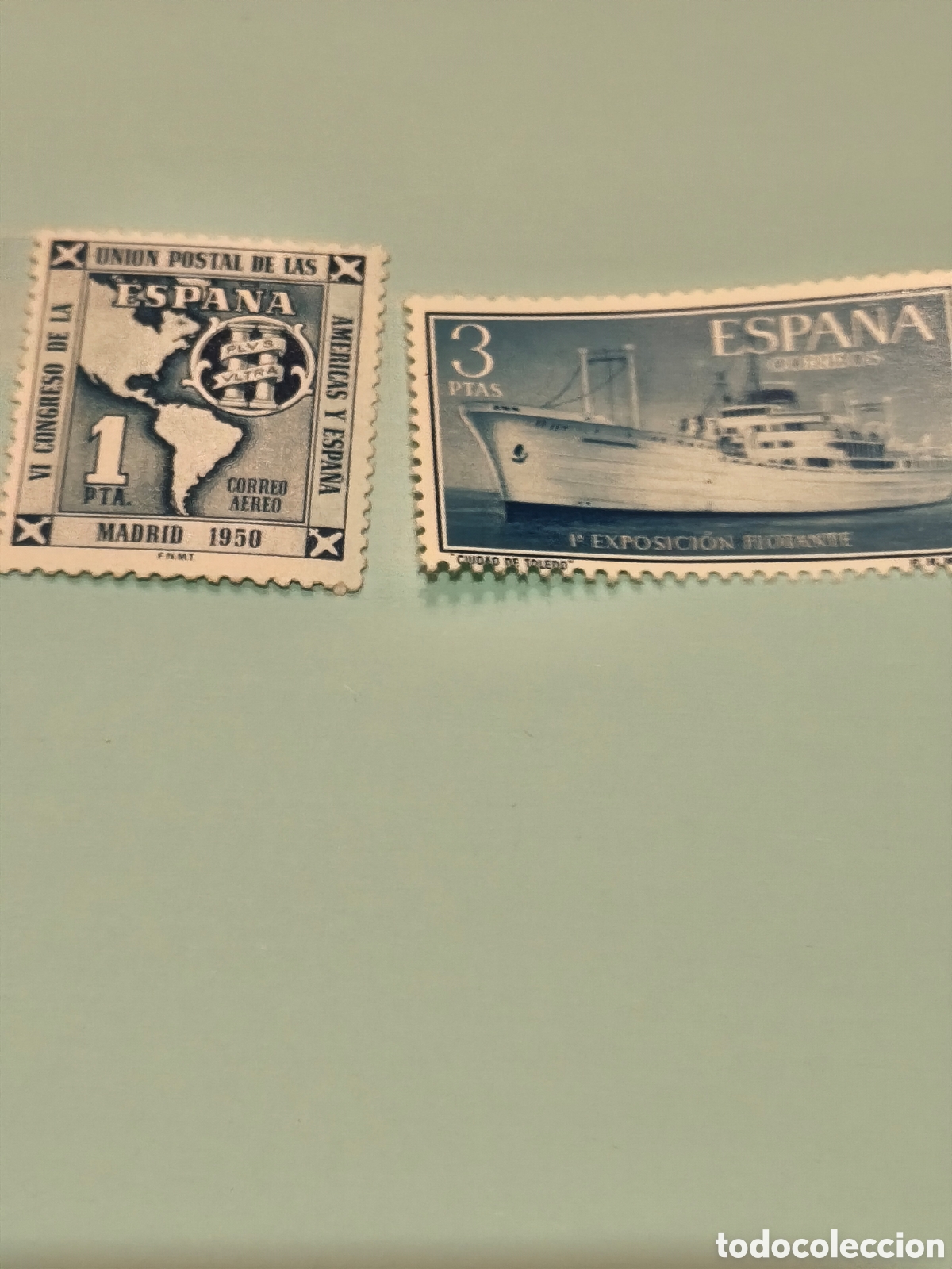 Briefmarken: 2 sellos de Espa&ntilde;a nuevos con su goma** impecables ver