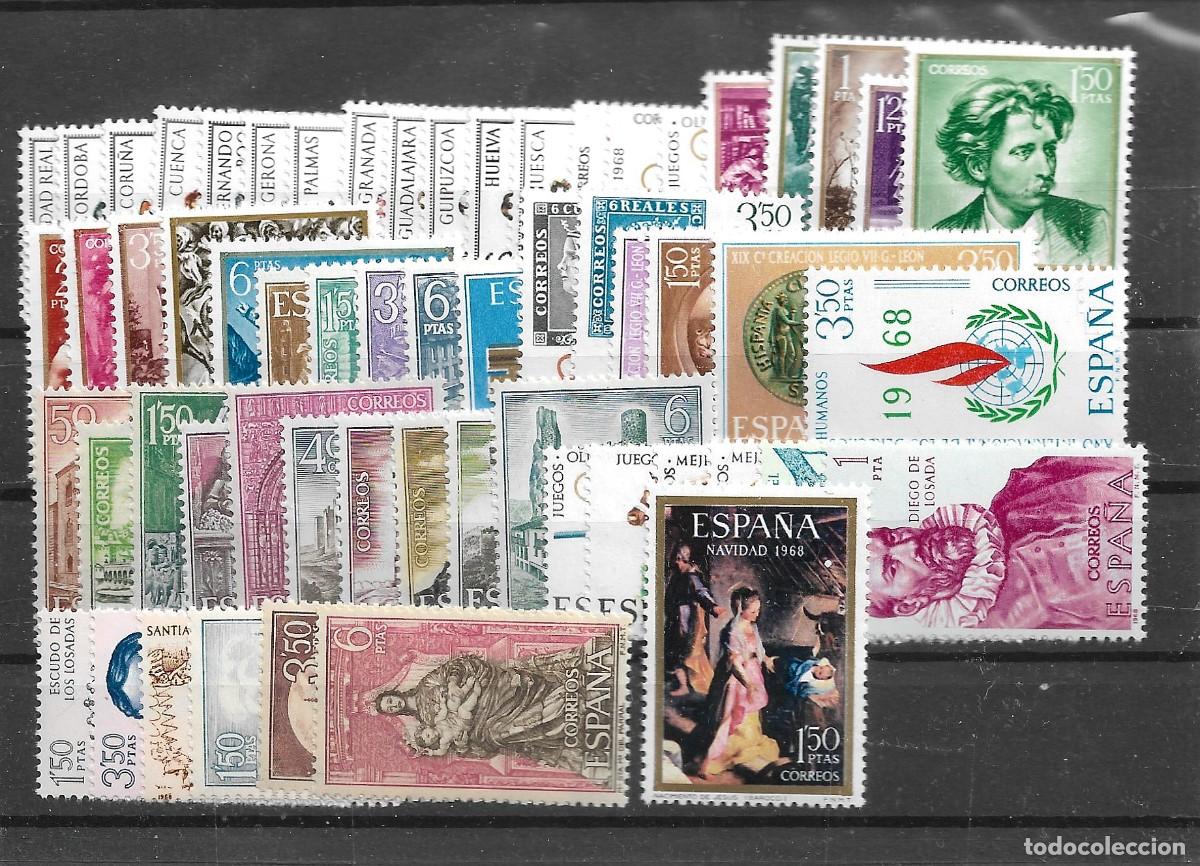 Selos: Sellos de Espa&ntilde;a A&ntilde;o 1968 A&ntilde;o completo Sellos nuevos** Incluye Trajes Regionales