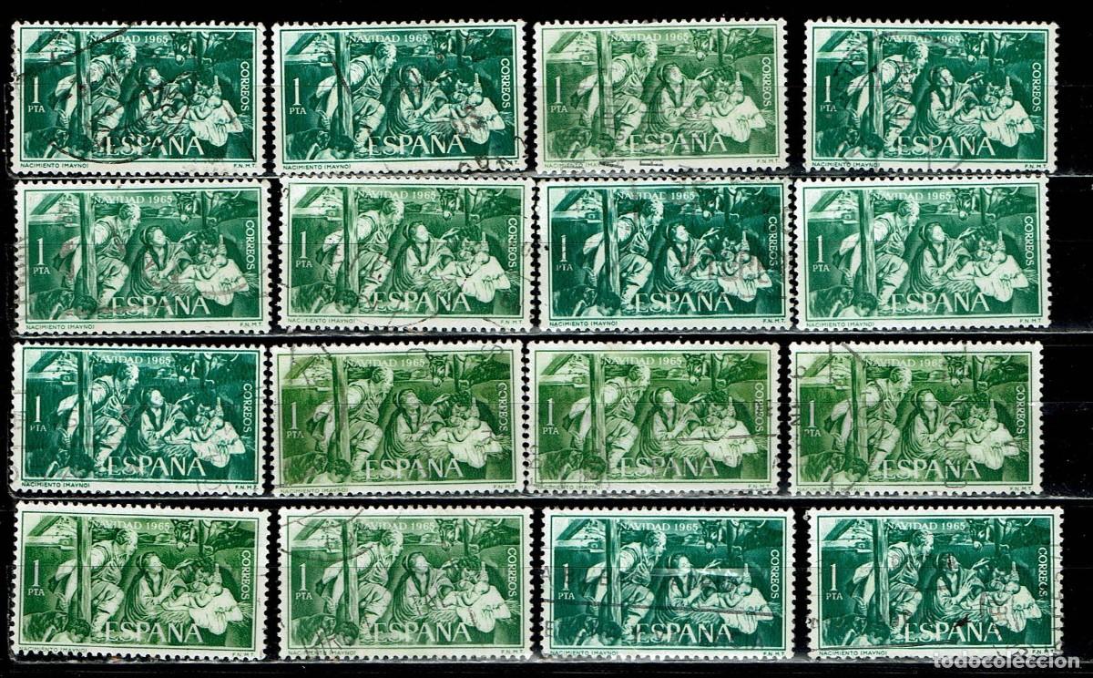 Selos: ESPA&Ntilde;A 1965 - EDIFIL 1692 USADOS - LIQUIDAC. 16 SELLOS