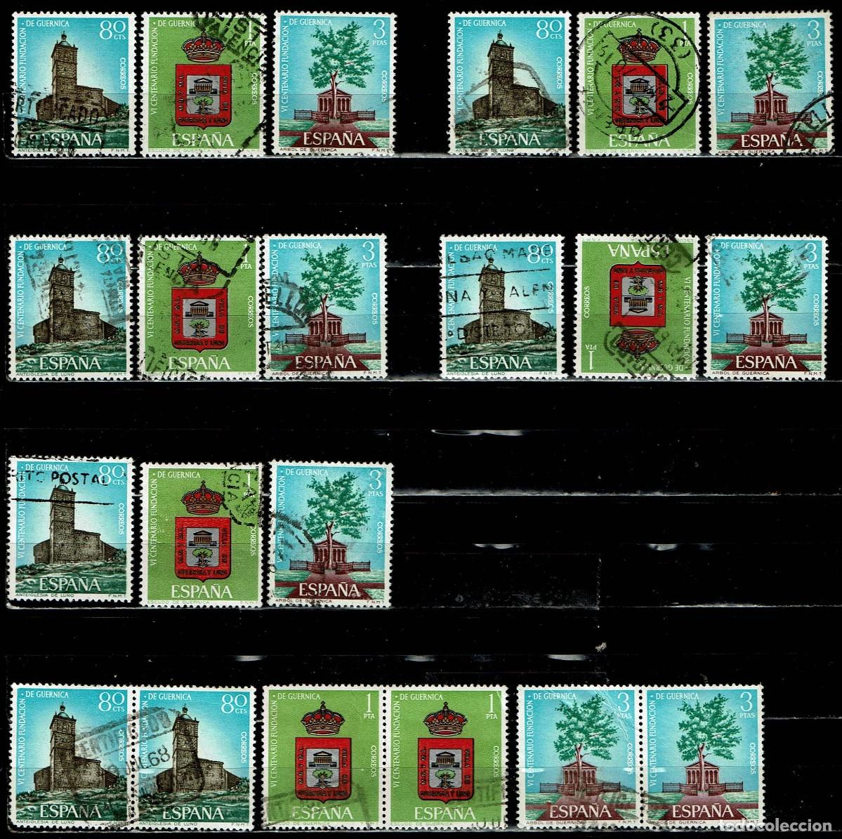 Sellos: ESPA&Ntilde;A 1966 - EDIFIL 1720/1722 USADOS - LIQUIDAC. 7 SERIES