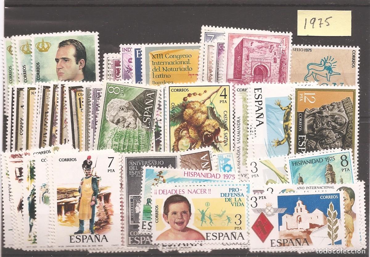 Timbres: Sellos de Espa&ntilde;a A&ntilde;o 1975 A&ntilde;o completo Sellos nuevos** Con 2 Juegos HB Espa&ntilde;a&acute;75