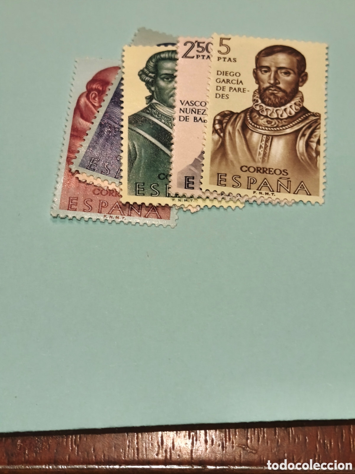 Stamps: Serie de Espa&ntilde;a forjadores nueva con su goma impecable** escasa ver