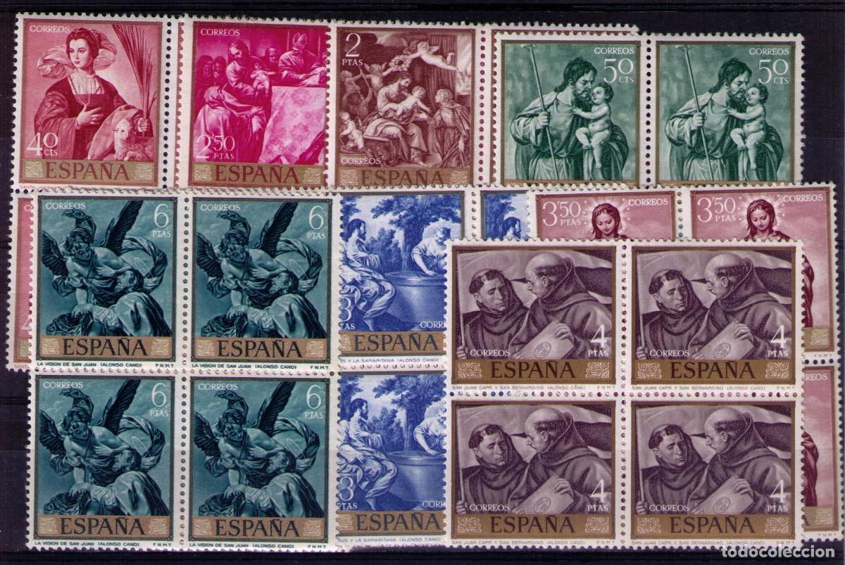 Sellos: Sellos de Espa&ntilde;a A&ntilde;o 1969 Pintor Alonso Cano , Sellos nuevos** en bloque de 4 N&ordm; 1910/19