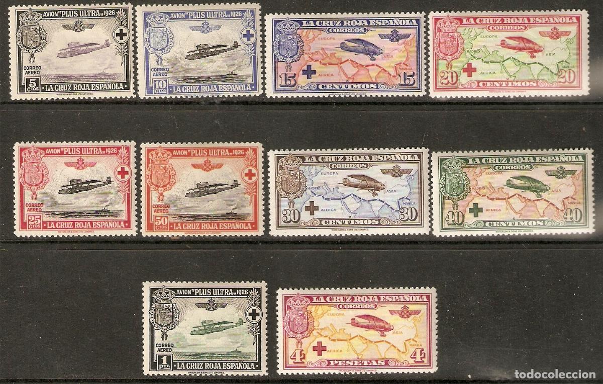 Sellos: 1926 CRUZ ROJA EDIFIL 339/348** NUEVOS SIN FIJASELLOS
