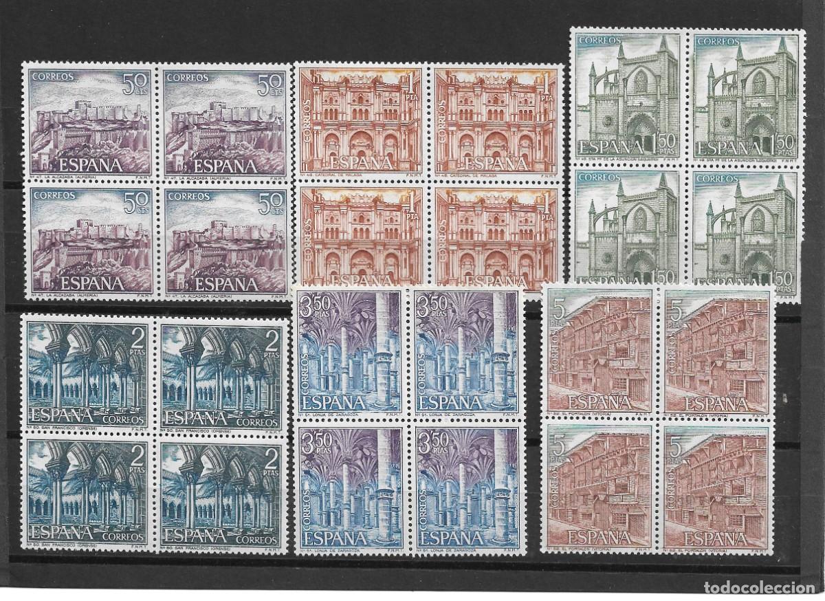 Sellos: Sellos de Espa&ntilde;a A&ntilde;o 1970 Turismo Sellos nuevos** en bloque de 4 N&ordm; Edifil 1982/87