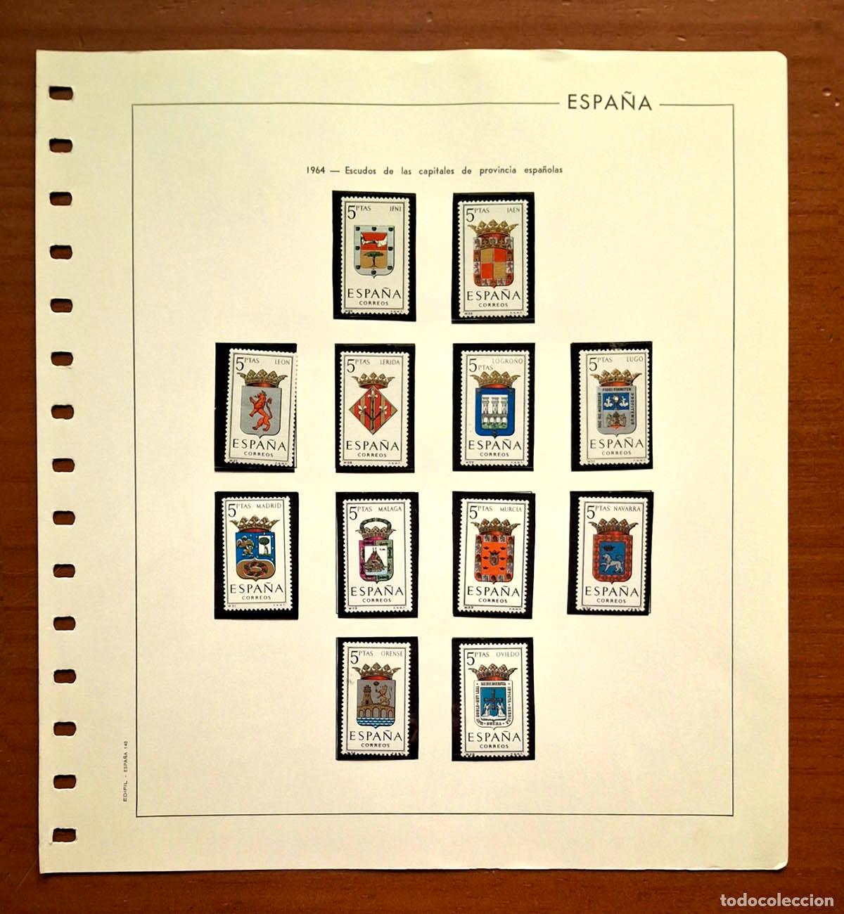 Sellos: Hoja Edifil a&ntilde;o 1964 con sellos nuevos MNH **