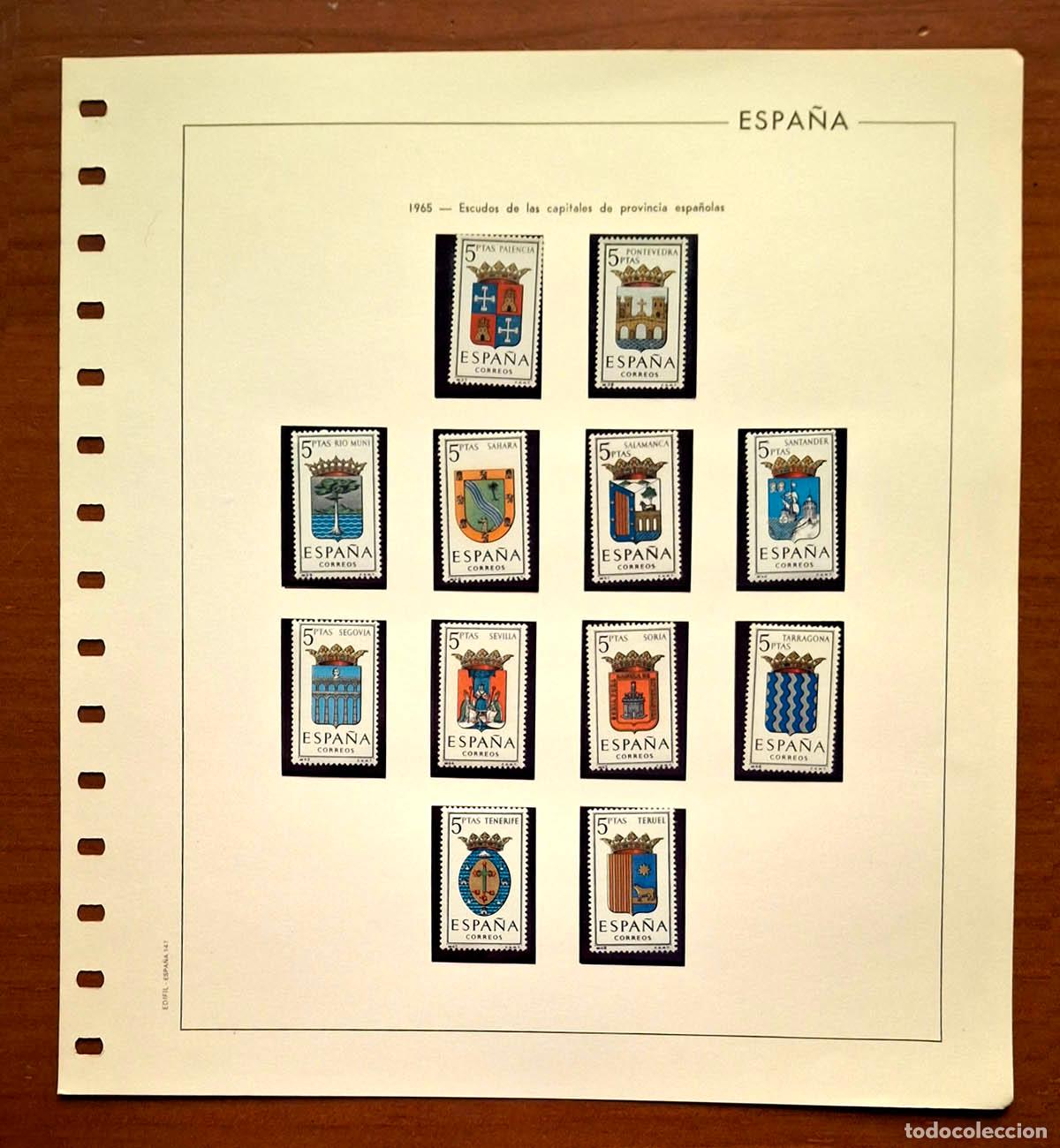Timbres: Hoja Edifil a&ntilde;o 1965 con sellos nuevos MNH **