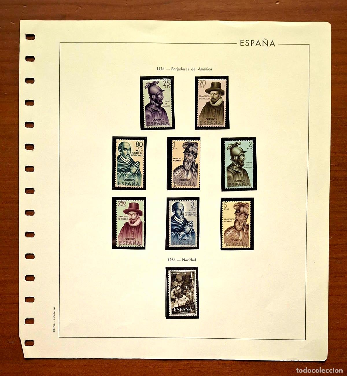 Timbres: Hoja Edifil a&ntilde;o 1964 con sellos nuevos MNH **