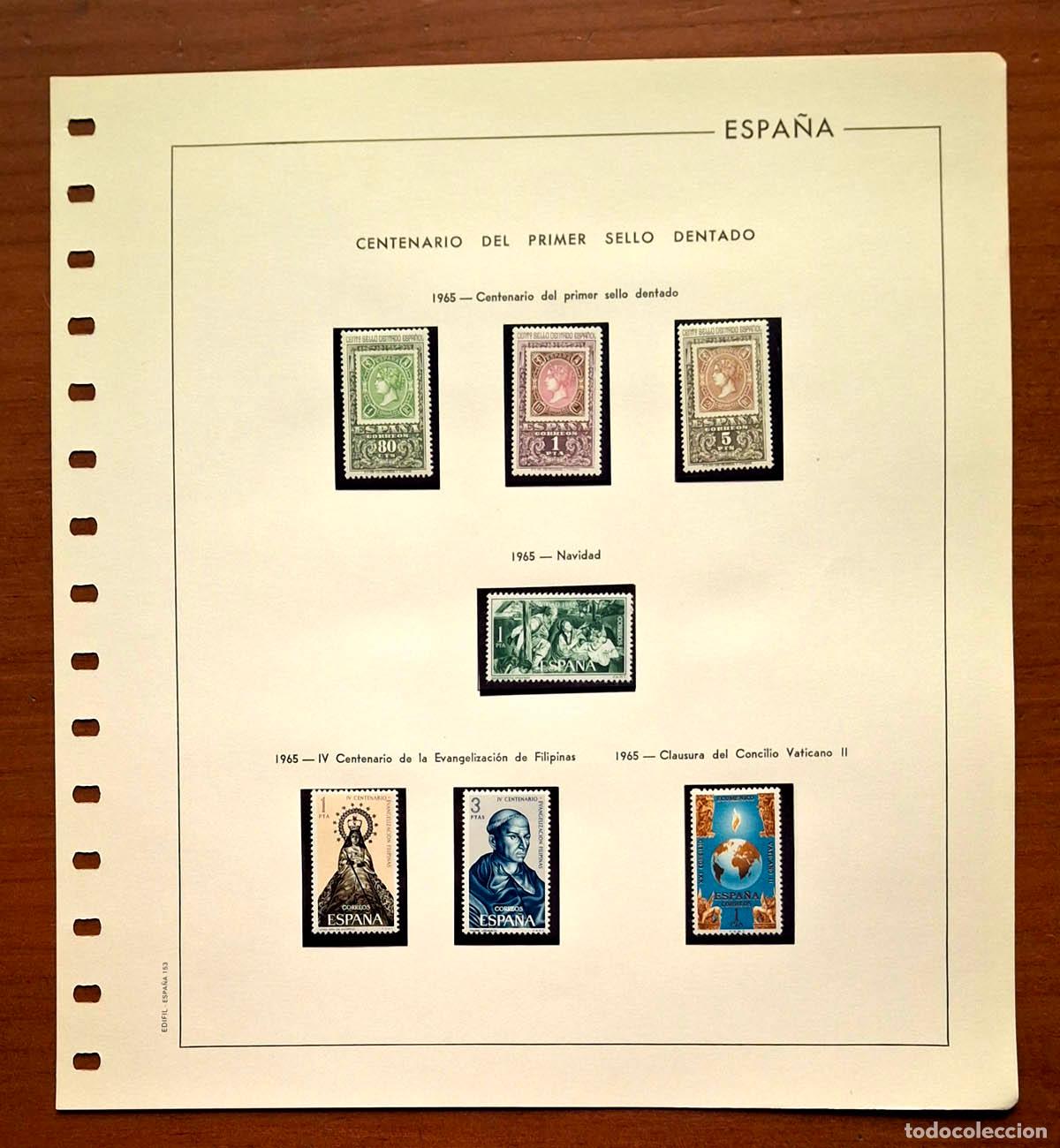 Timbres: Hoja Edifil a&ntilde;o 1965 con sellos nuevos MNH **