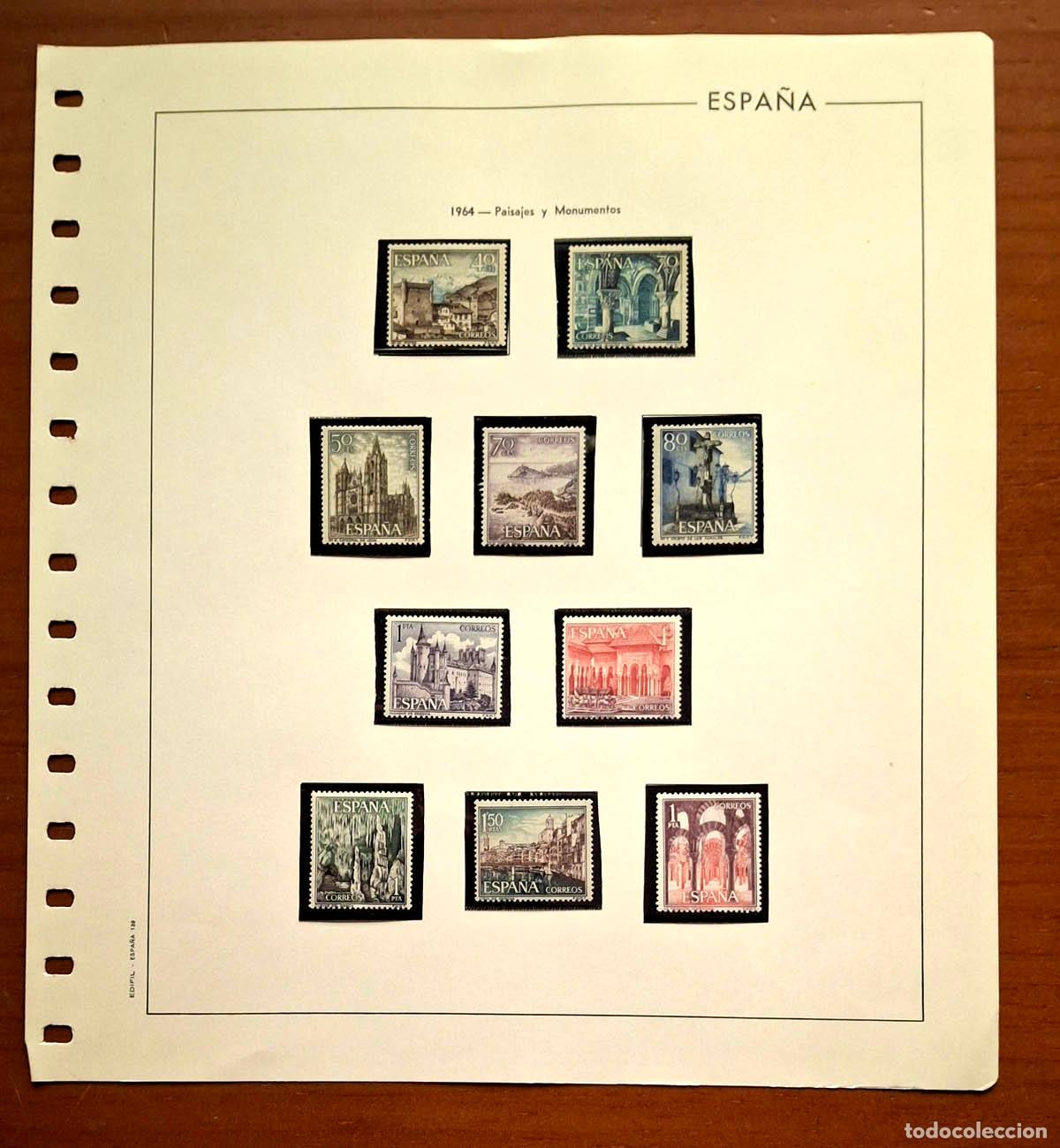 Timbres: Hoja Edifil a&ntilde;o 1964 con sellos nuevos MNH **
