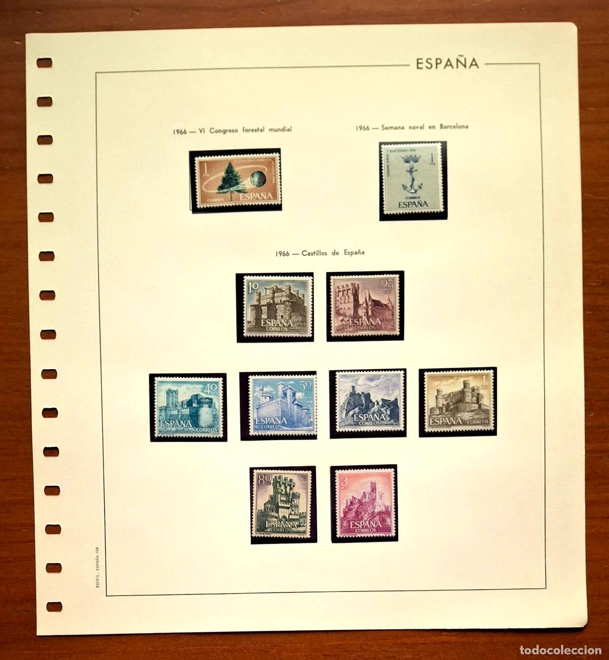 Timbres: Hoja Edifil a&ntilde;o 1966 con sellos nuevos MNH **