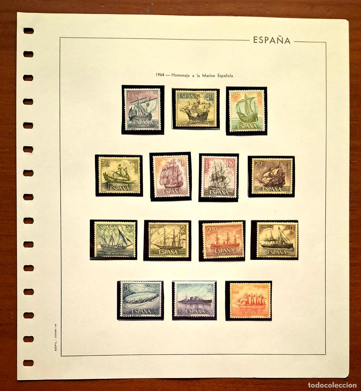 Timbres: Hoja Edifil a&ntilde;o 1964 con sellos nuevos MNH **