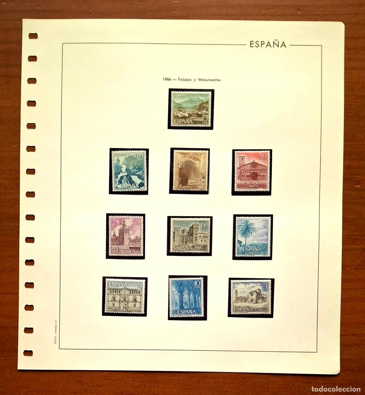 Timbres: Hoja Edifil a&ntilde;o 1966 con sellos nuevos MNH **