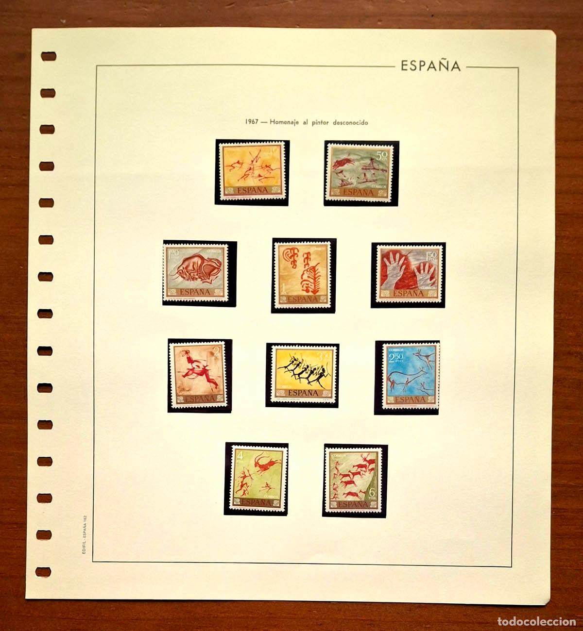 Timbres: Hoja Edifil a&ntilde;o 1967 con sellos nuevos MNH **
