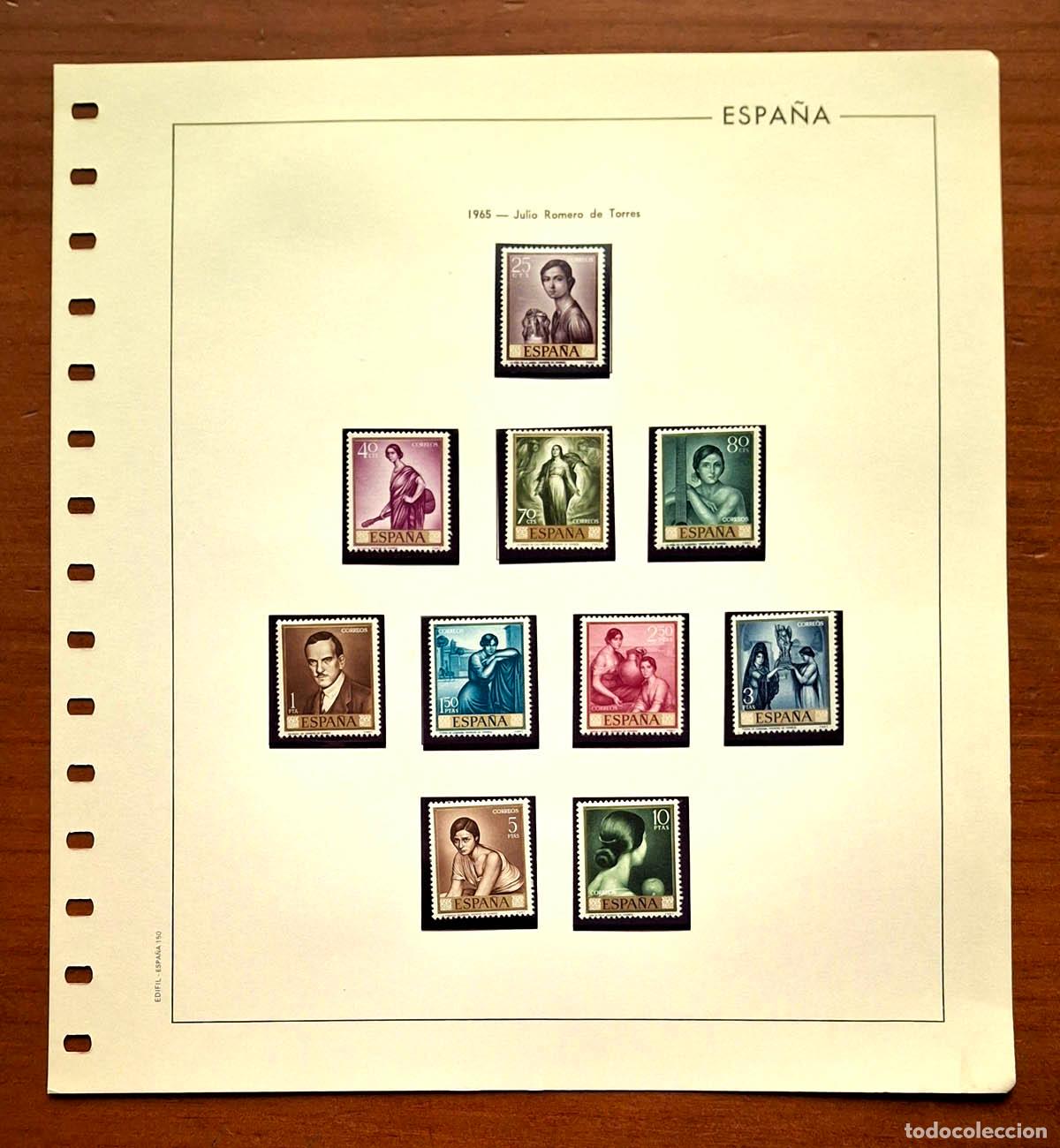 Timbres: Hoja Edifil a&ntilde;o 1965 con sellos nuevos MNH **