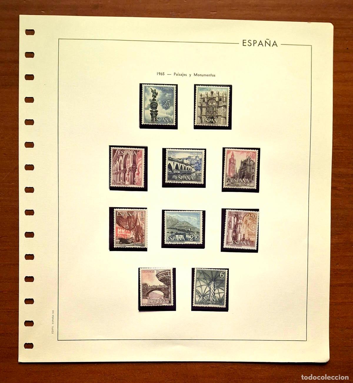 Timbres: Hoja Edifil a&ntilde;o 1965 con sellos nuevos MNH **