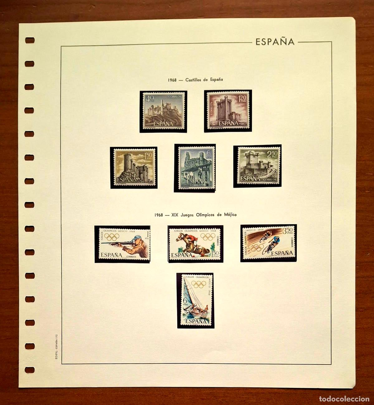 Timbres: Hoja Edifil a&ntilde;o 1968 con sellos nuevos MNH **