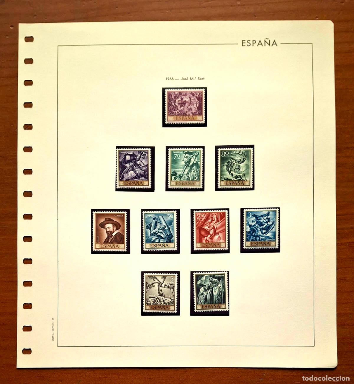 Timbres: Hoja Edifil a&ntilde;o 1966 con sellos nuevos MNH **