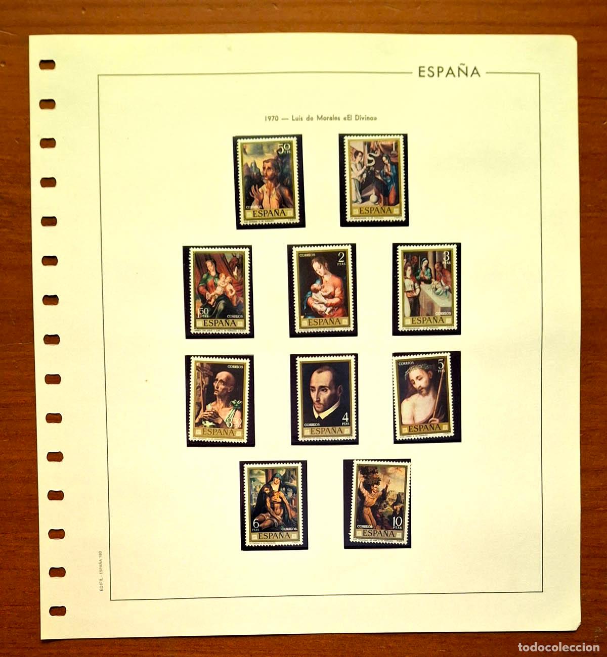 Sellos: Hoja Edifil a&ntilde;o 1970 con sellos nuevos MNH **
