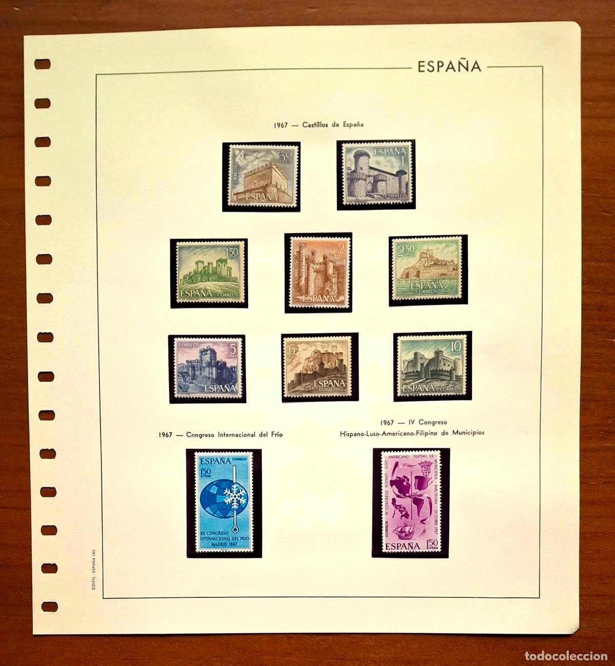 Briefmarken: Hoja Edifil a&ntilde;o 1967 con sellos nuevos MNH **