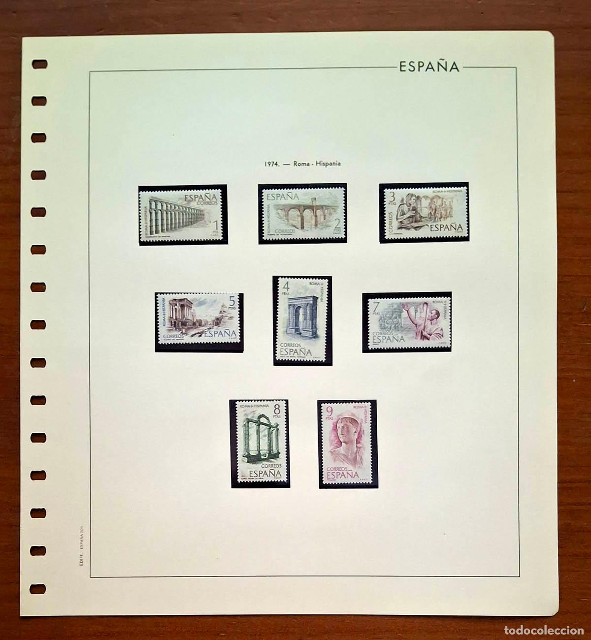 Sellos: Hoja Edifil a&ntilde;o 1974 con sellos nuevos MNH **