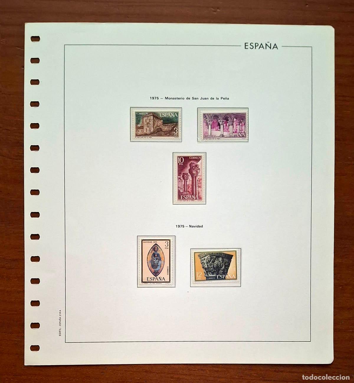 Sellos: Hoja Edifil a&ntilde;o 1975 con sellos nuevos MNH **