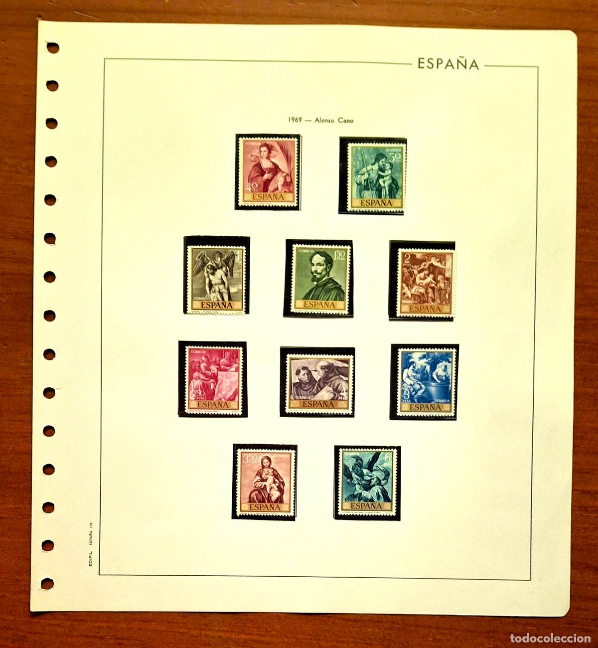 Sellos: Hoja Edifil a&ntilde;o 1969 con sellos nuevos MNH **
