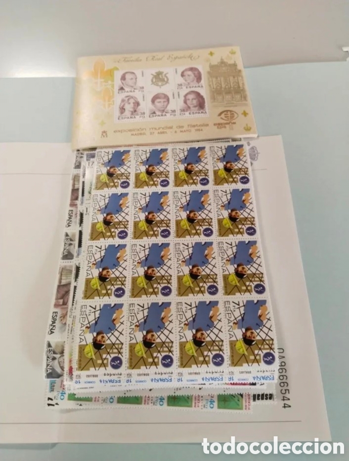 Sellos: Lote de 16 a&ntilde;os completos 1984 Espa&ntilde;a